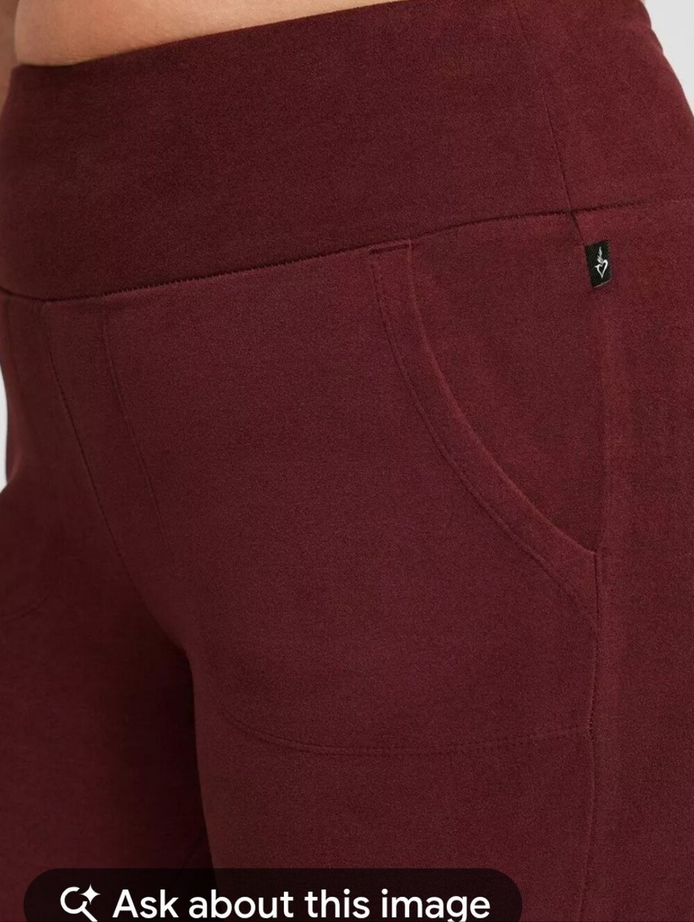 NWOT Torrid Happy Camper Super Soft Micro Fleece Leggings Size 3 Wine Red - Picture 2 of 10